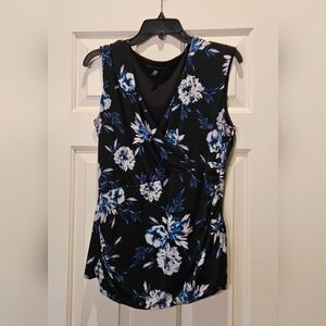 Floral Jersey Knit Blouse